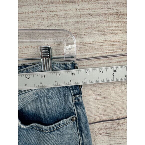 Pilcro Anthropologie Hyphen Mid Rise Boyfriend Jeans Women's 27 Blue Medium Wash - Picture 11 of 12